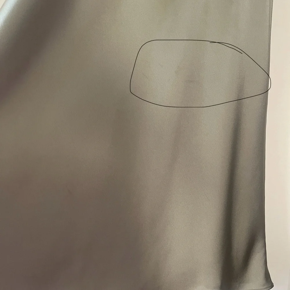 Show Me Your MuMu Jasmine Halter Midi Dress Moss Green Luxe Satin S - Picture 7 of 14